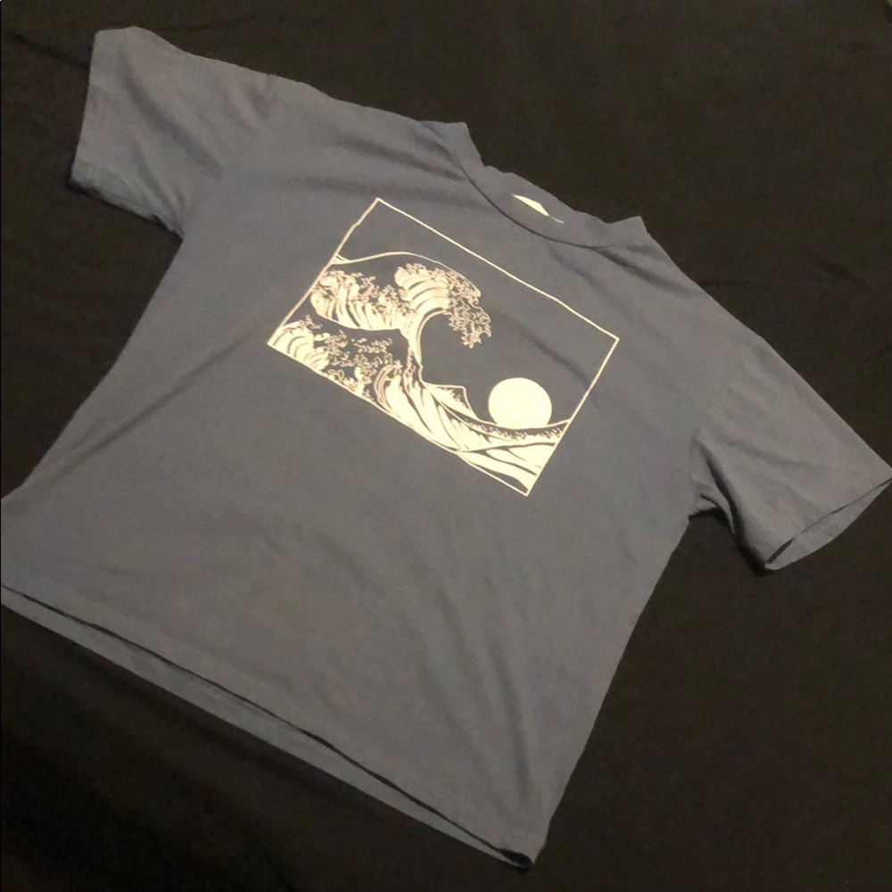 ROMWE Blue Casual Tee